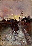 Charles conder Going Home oil painting artist